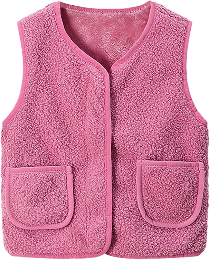 Cozy Pink Plush Vest